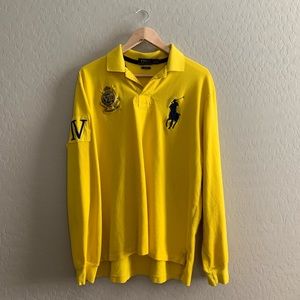 POLO Ralph Lauren XL long sleeve yellow polo XL